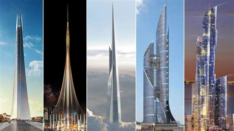 أطول الأبراج المستقبلية في العالم العربي برج المملكة برج العروس Youtube