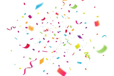 Celebration Confetti With Blur Png Image Purepng Free Transparent