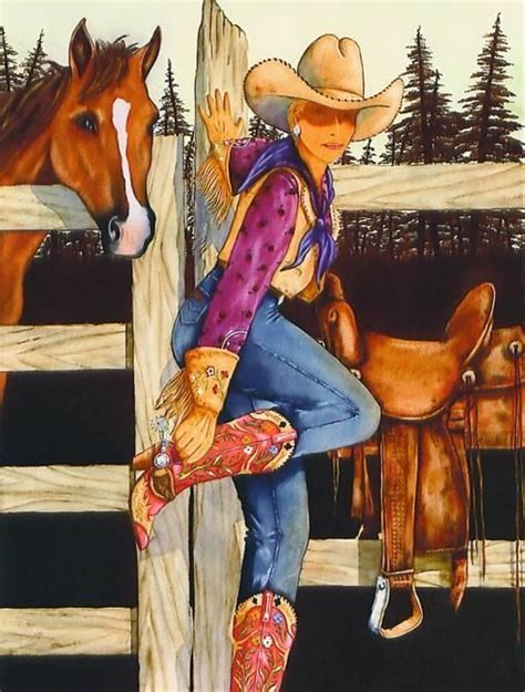 Pin By Ne Ne On Cowgirl Country Girl Art Cowboy Art Cowgirl Art