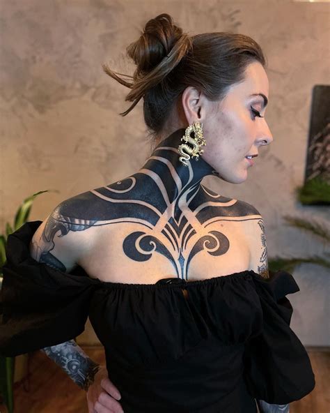 Body Art Tattoos Girl Tattoos Tattoos For Women Tribal Neck Tattoos