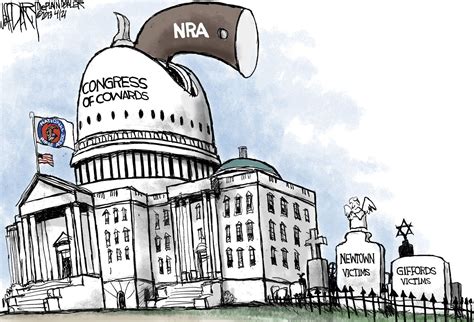 Congress Under Nra Thumb Editorial Cartoon