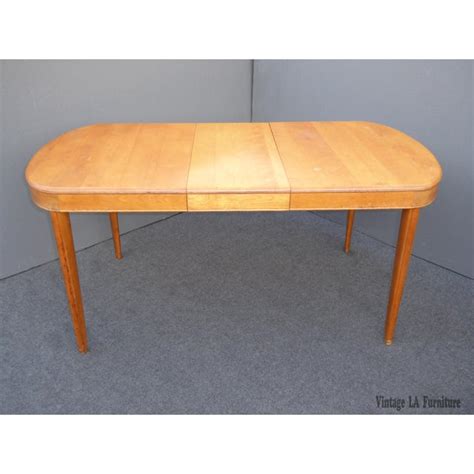 An rare art deco dining table designed by gilbert rohde and made by heywood wakefield. Vintage Heywood Wakefield Danish Modern Dining Table ...
