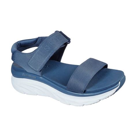 Skechers D Lux Walker New Block Slate Grey Slt Full Sandals