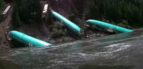 737s in montana rail ravine plunge aerossurance