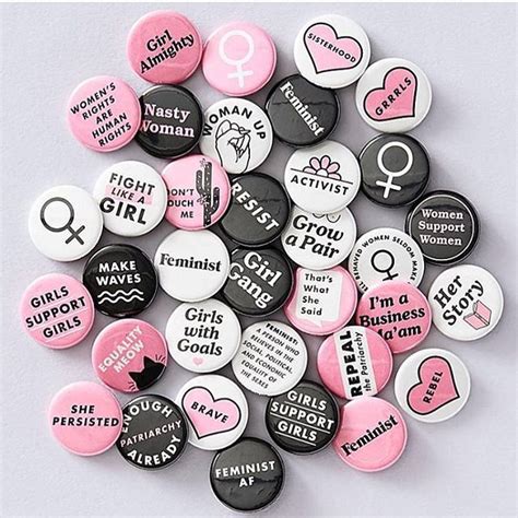 Seltzer Goods Feminist Buttons With Images Feminist Enamel Pins