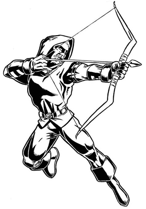 Green Arrow Coloring Pages Best Coloring Pages For Kids