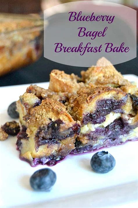 Blueberry Bagel Breakfast Bake Recipe 365 Days Of Baking