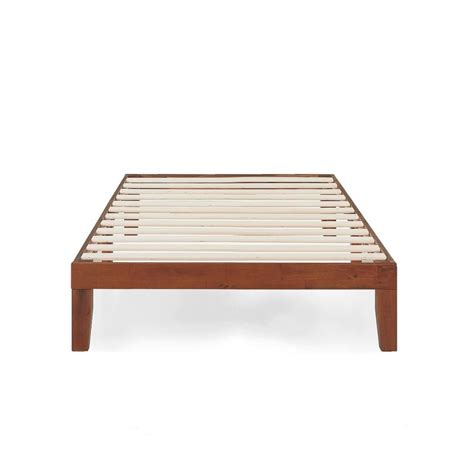 Mellow Naturalista Classic 12 In Solid Wood Platform Bed With Wooden