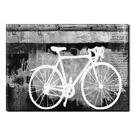 Startonight Canvas Wall Art Black And White Abstract Vintage Bike Dual