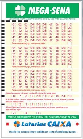 Total_aposta = total_numeros(\n quantos numeros deseja apostar entre 6 e 15 você acertou todos os numeros da mega sena e levou o premio de {premio}). Mega-Sena - Resultado, Como Jogar, Quanto Custa e ...