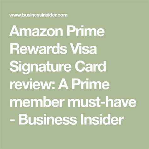 We did not find results for: Amazon Prime Rewards Visa Signature Card review: A Prime member must-have - Business Insider ...
