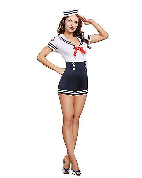 Adult Seafaring In Style Sailor Costume Spirithalloween Com Sailor