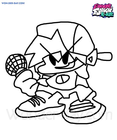 Fnf Coloring Pages Fnf Coloring Pages Klikplayer