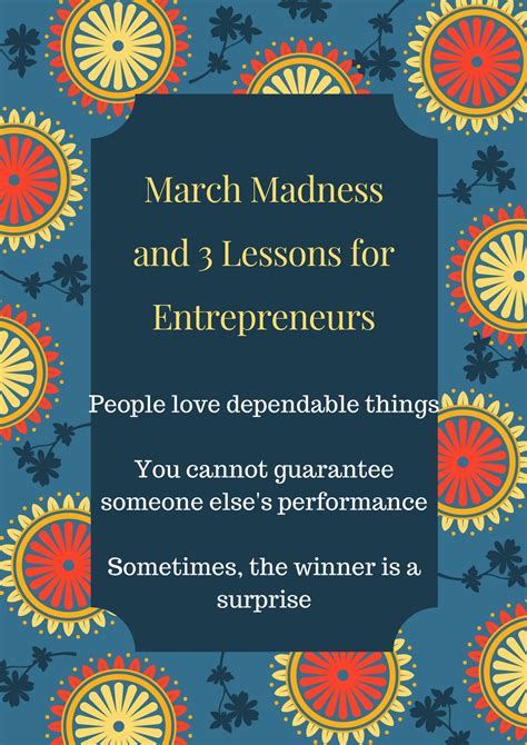 March Madness And 3 Lessons For Entrepreneurs • Janeanes World