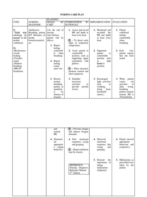 Nursing Care Plan