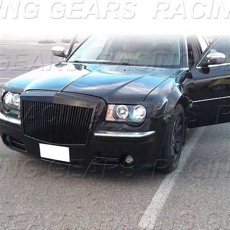 For Chrysler 300 300c Black Rolls Royce Phantom Style Front Hood Grille