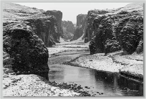 Canyon Snow Southeast Iceland Chris Marler Photography