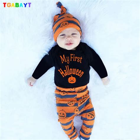 Tgabayt Baby Boy Clothes Halloween Style 3pcsset Cotton Babys Sets