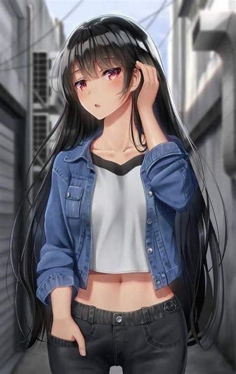 Beauty Long Hair Anime Girl By Fosterg4 On Deviantart