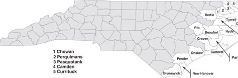North Carolina Coastal Counties Download Scientific Diagram