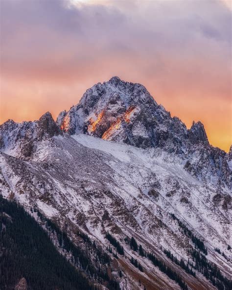 Mount Sneffels At Sunrise Stock Image Image Of Outdoor 114167693