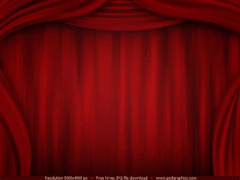 Red Curtain Background Theatre Stage