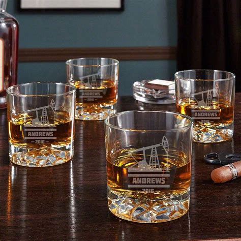 Enjoy Some Relaxation Straight From The Well With Handsome These Oilfield Whiskey Tumblers