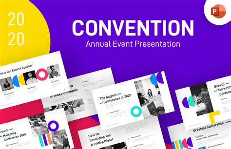 Convention Annual Event Creative Powerpoint Template Free Download