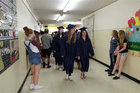 Wahs Graduating Seniors Visit Students During Annual Senior Walk