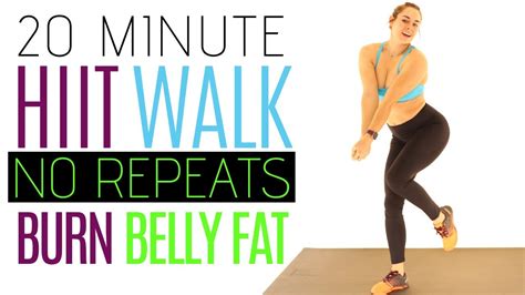Intense 20 Minute Walking Workout For Belly Fat Loss Hiit Walk At Home