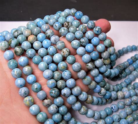 Blue Crazy Lace Agate 8mm Round 1 Full Strand 48 Beads A