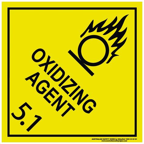 Class 5 Oxidizing Agent 5 1 Discount Safety Signs New Zealand