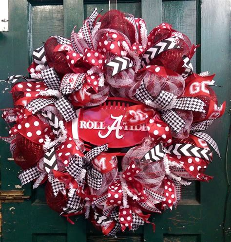 Roll Tide Wreath Alabama Wreath University of Alabama | Etsy | Alabama wreaths, Alabama football 