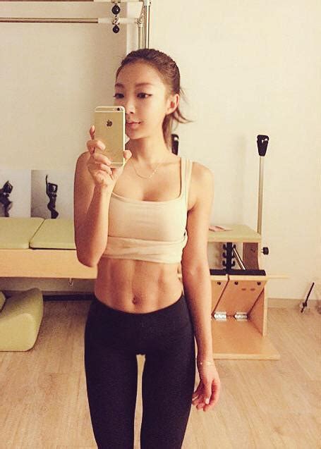 Fit Girl Jin On Twitter Today S Selfies Asian Korean Girl Yoga