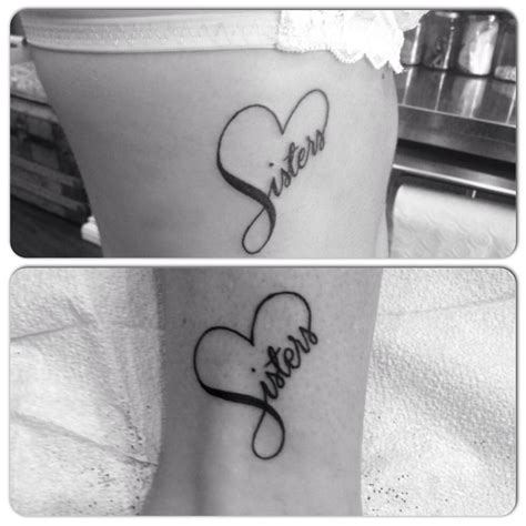 First One My Sisters Tattoo On Her Side On Top And Mine On My Ankle On