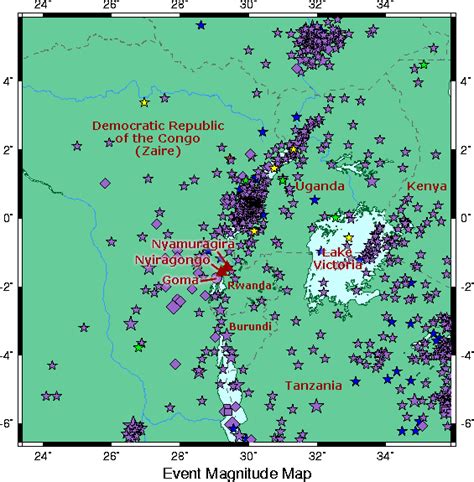 Visual observation of the volcano's. Special Report - Nyiragongo Volcano Eruption 2002