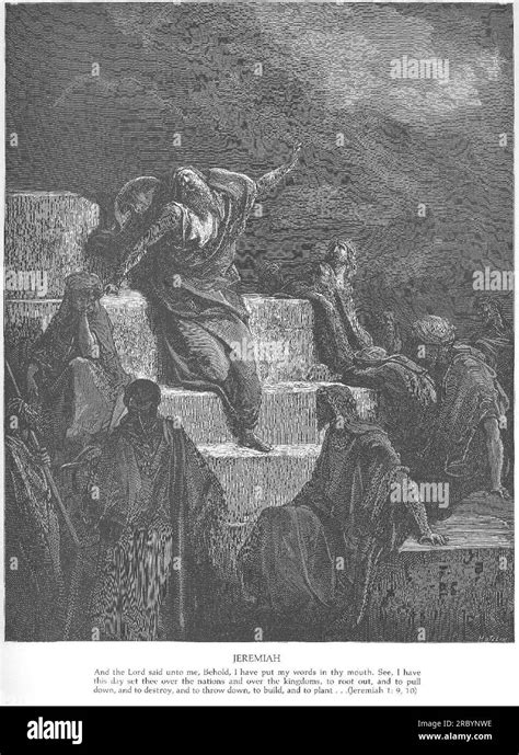 The Prophet Jeremiah By Gustave Dore Stock Photo Alamy