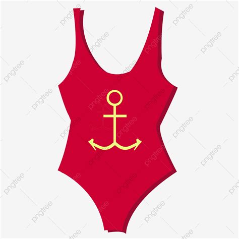 Red One Piece Swimsuit Swimsuit Clipart Red One Piece Swimsuit Png