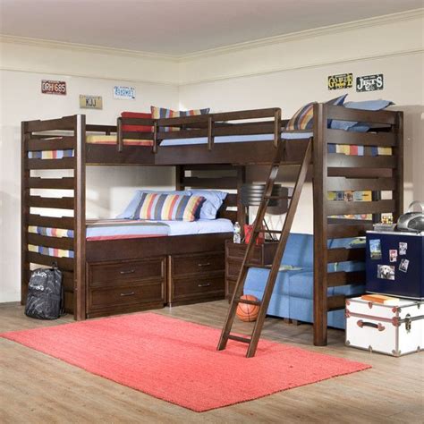 They are commonly seen on ships, in the military, and in hostels, dormitories, summer camps, prisons, and the like. Triple Bunk Bed Ikea Best | Corner loft beds, Cool bunk ...