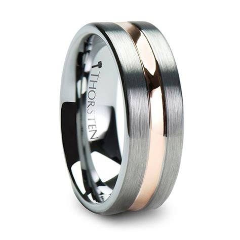 We did not find results for: Brushed Tungsten Men's Wedding Ring with Rose Gold Groove (8mm)