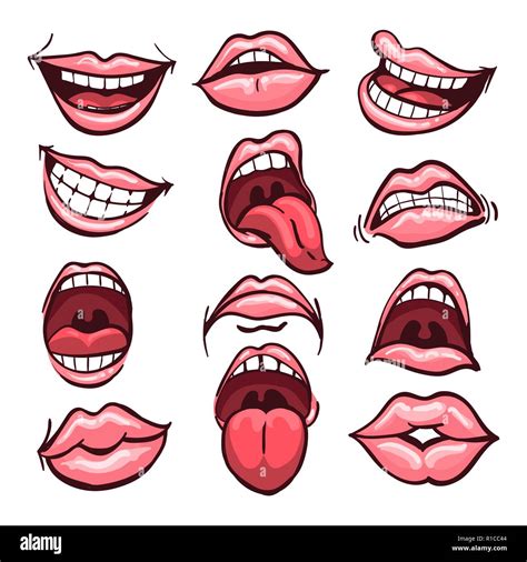 cartoon mouth emotions