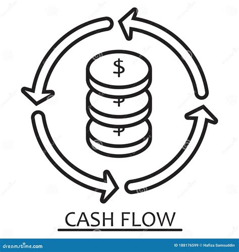 Cash Flow Concept Vector Illustration Decorative Design Stock Vector