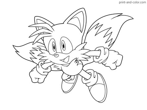 Sonic The Hedgehog Coloring Pages Print And