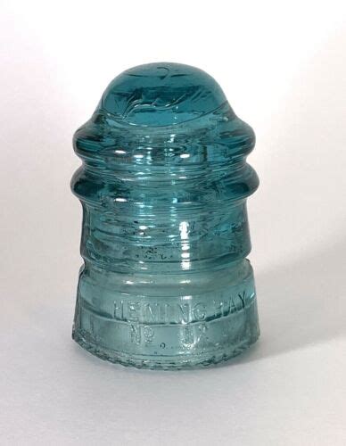 Aqua Glass Insulator Hemingray No 12 Patent May 2 1893 Ebay