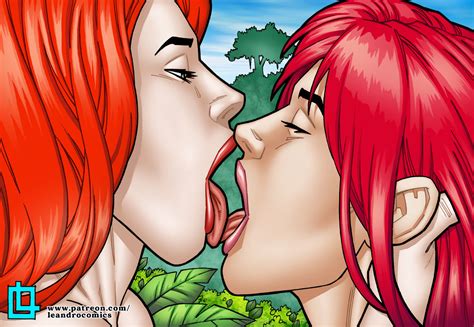 Rule 34 Eyes Closed French Kissing Jean Grey Leandro Comics Marvel