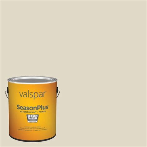 Valspar Seasonplus Flat Light Raffia 3008 10b Latex Exterior Paint
