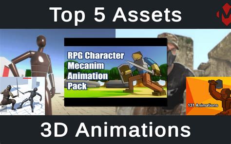 Top 5 Unity Assets 3d Animations Projectmakers Softwareentwickler