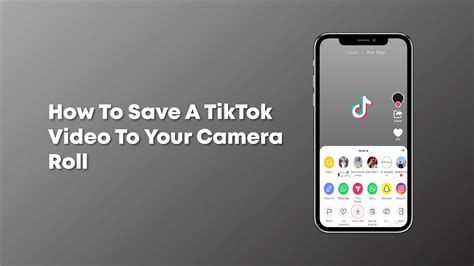 How To Save A Tiktok Video To Your Camera Roll In 2024
