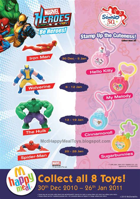 Minions are back to invade mcdonald's malaysia again for the happy meal toy collections. McD Happy Meal "Marvel Heroes Be Heroes & Stamp Pretty ...