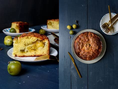 French Yogurt Cake With Greengage Plums For A Late Summer Sunday